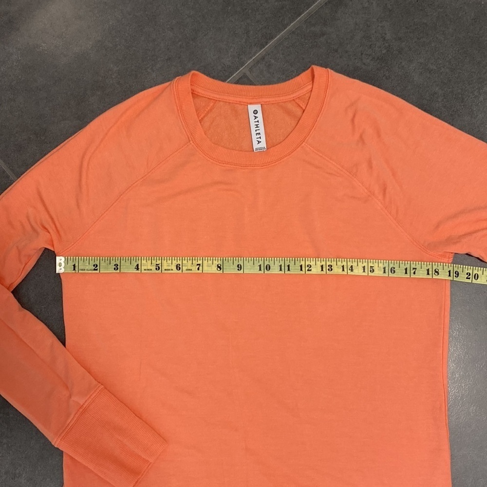 Athleta Mindset Sweatshirt S Tall Island Coral - Picture 7 of 8